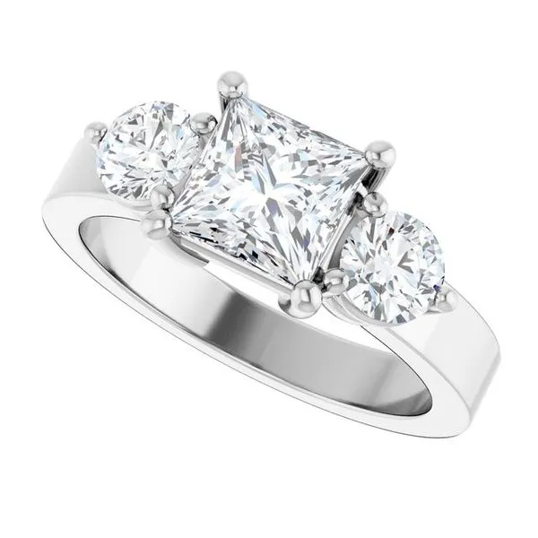 Three-Stone Engagement Ring Image 5 The Ring Austin Round Rock, TX