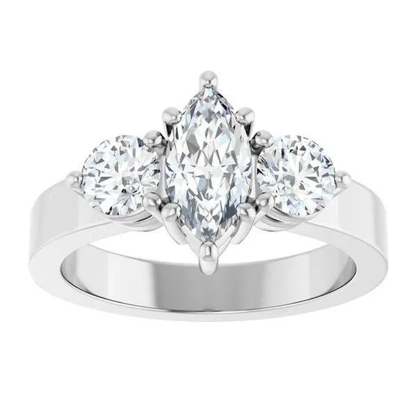 Three-Stone Engagement Ring Image 3 The Ring Austin Round Rock, TX