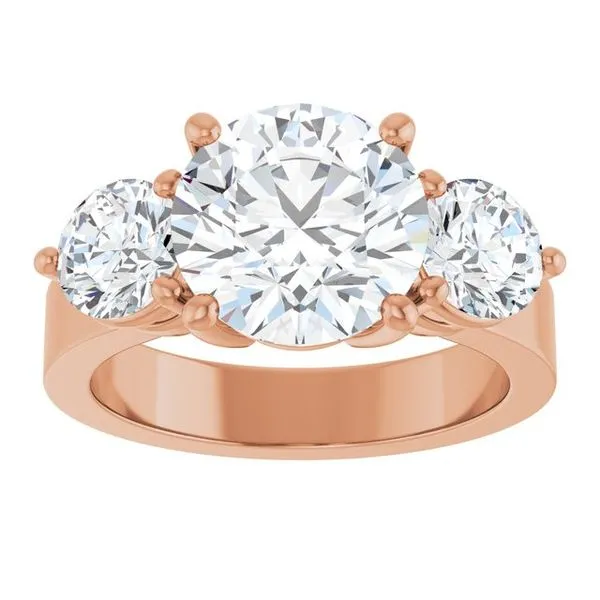 Three-Stone Engagement Ring Image 3 The Ring Austin Round Rock, TX