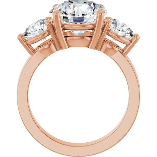 Three-Stone Engagement Ring Image 2 Raleigh Diamond Fine Jewelry Raleigh, NC