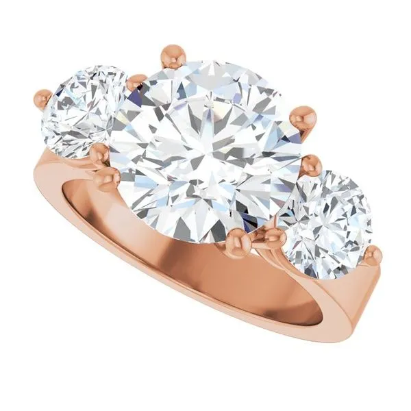 Three-Stone Engagement Ring Image 5 Raleigh Diamond Fine Jewelry Raleigh, NC
