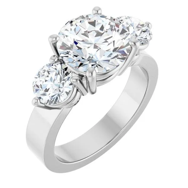 Three-Stone Engagement Ring Jimmy Smith Jewelers Decatur, AL