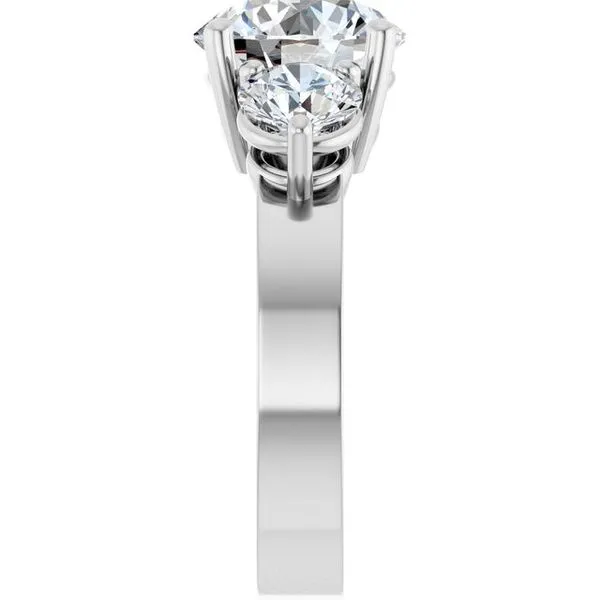 Three-Stone Engagement Ring Image 4 Northwood Jewelers Northwood, OH