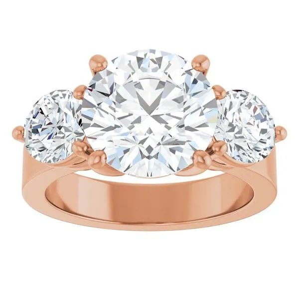 Three-Stone Engagement Ring Image 3 The Ring Austin Round Rock, TX