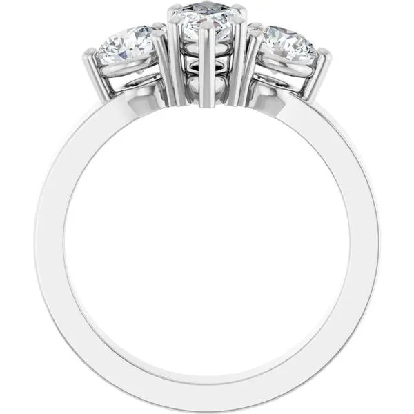 Three-Stone Engagement Ring Image 2 Clater Jewelers Louisville, KY