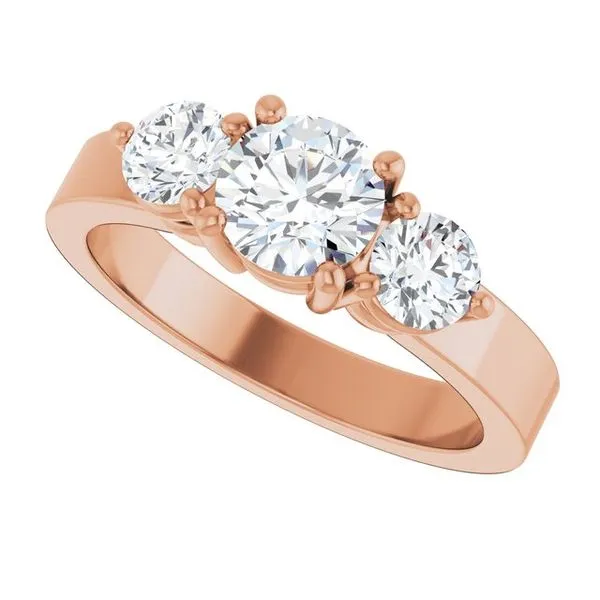 Three-Stone Engagement Ring Image 5 The Ring Austin Round Rock, TX