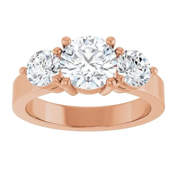 Three-Stone Engagement Ring Image 3 Clater Jewelers Louisville, KY