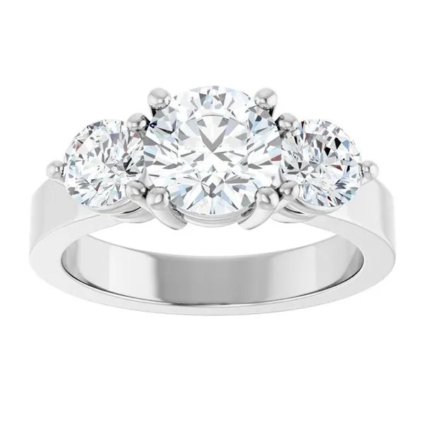 Three-Stone Engagement Ring Image 3 The Ring Austin Round Rock, TX