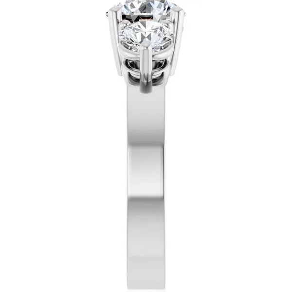 Three-Stone Engagement Ring Image 4 Clater Jewelers Louisville, KY