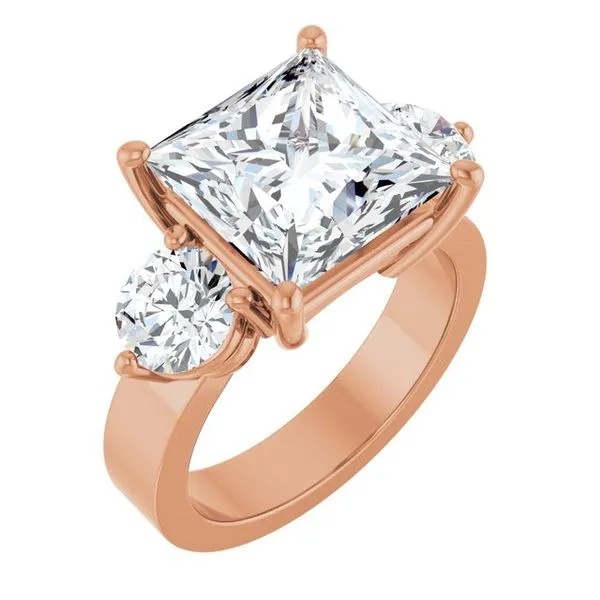 Three-Stone Engagement Ring The Ring Austin Round Rock, TX