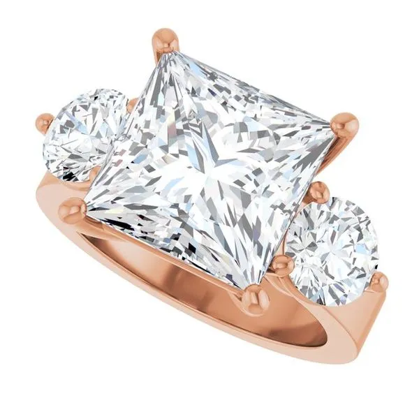 Three-Stone Engagement Ring Image 5 Arezzo Jewelers Elmwood Park, IL