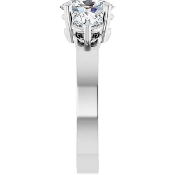 Three-Stone Engagement Ring Image 4 Northwood Jewelers Northwood, OH