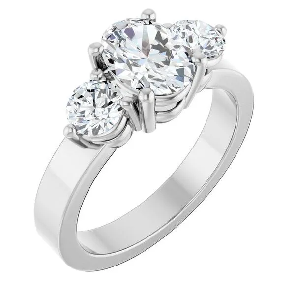 Three-Stone Engagement Ring Arezzo Jewelers Elmwood Park, IL