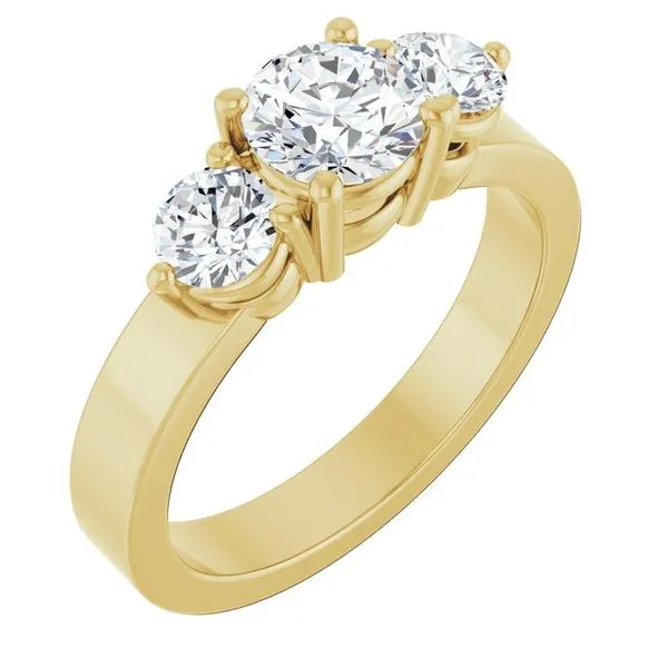 Three-Stone Engagement Ring Northwood Jewelers Northwood, OH