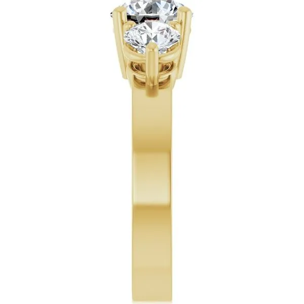 Three-Stone Engagement Ring Image 4 The Ring Austin Round Rock, TX