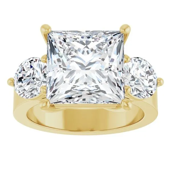 Three-Stone Engagement Ring Image 3 Northwood Jewelers Northwood, OH