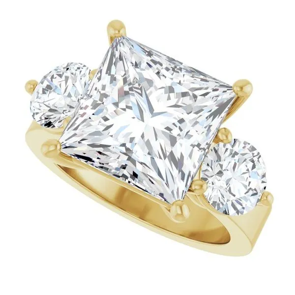 Three-Stone Engagement Ring Image 5 Arezzo Jewelers Elmwood Park, IL