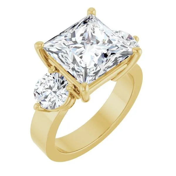 Three-Stone Engagement Ring Raleigh Diamond Fine Jewelry Raleigh, NC