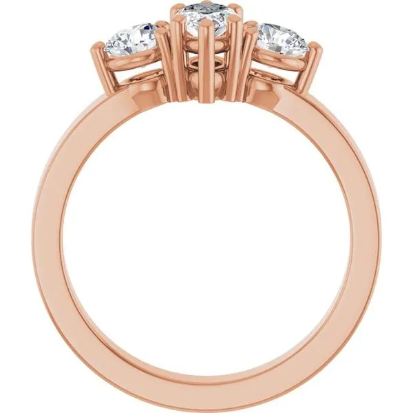 Three-Stone Engagement Ring Image 2 Austin's Fine Diamonds & Jewelry Lyndhurst, NJ