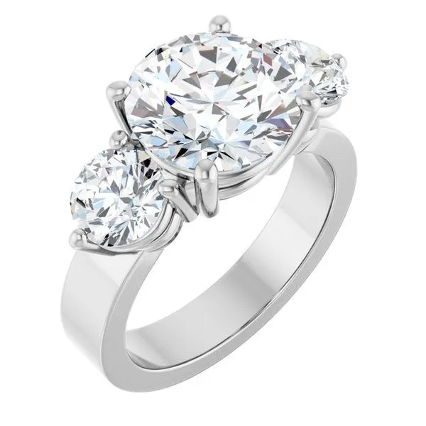 Three-Stone Engagement Ring Arezzo Jewelers Elmwood Park, IL