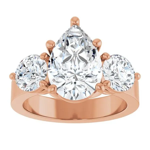 Three-Stone Engagement Ring Image 3 Clater Jewelers Louisville, KY