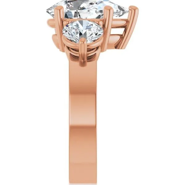 Three-Stone Engagement Ring Image 4 Clater Jewelers Louisville, KY