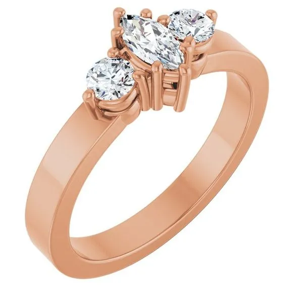 Three-Stone Engagement Ring Arezzo Jewelers Elmwood Park, IL