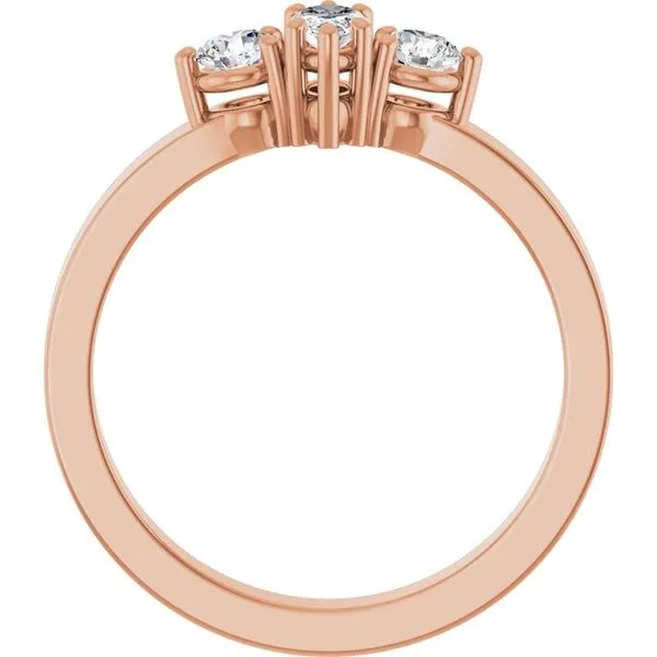 Three-Stone Engagement Ring Image 2 Arezzo Jewelers Elmwood Park, IL