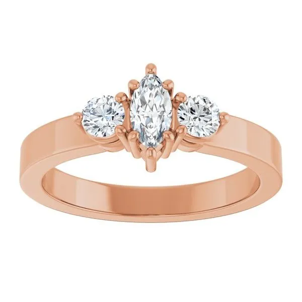 Three-Stone Engagement Ring Image 3 Clater Jewelers Louisville, KY