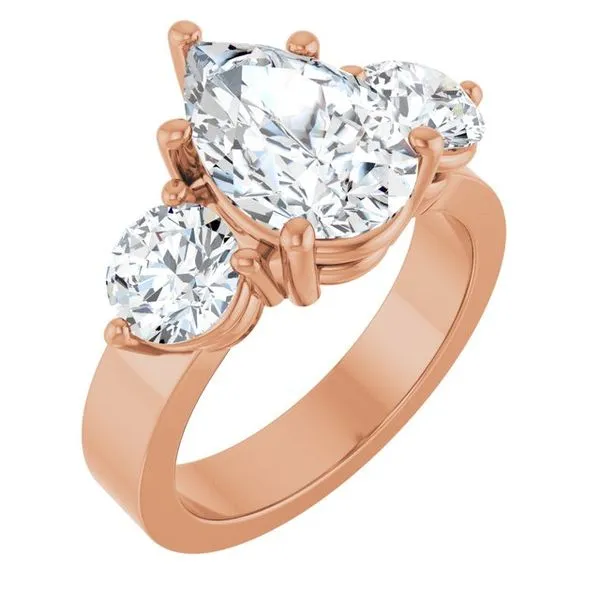 Three-Stone Engagement Ring Northwood Jewelers Northwood, OH