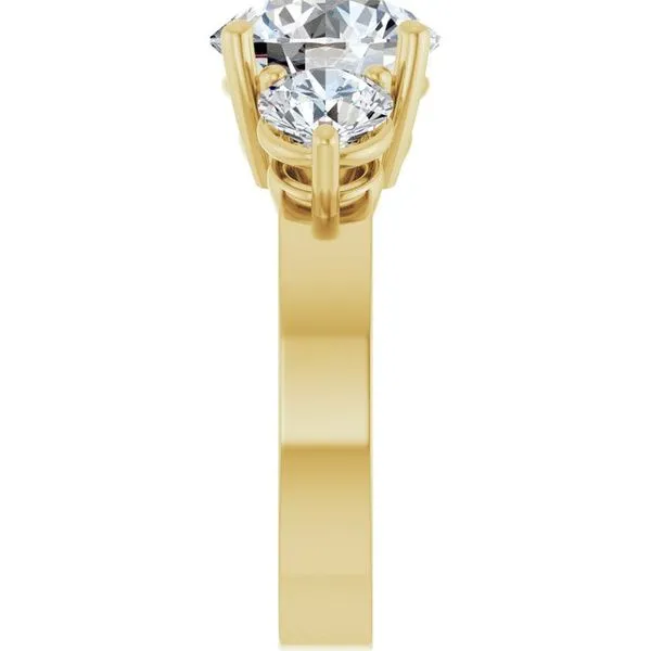 Three-Stone Engagement Ring Image 4 Clater Jewelers Louisville, KY