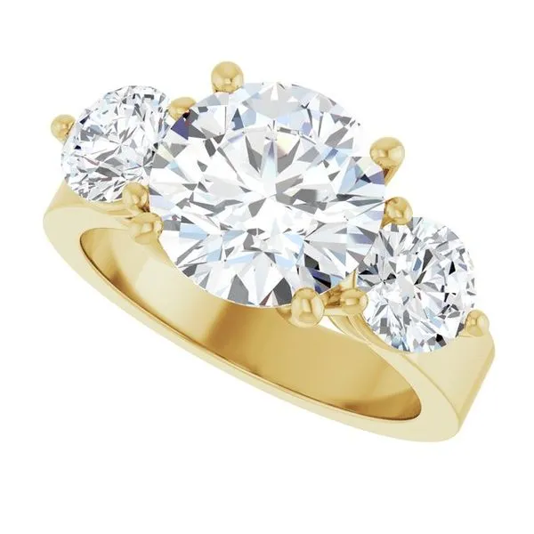 Three-Stone Engagement Ring Image 5 Northwood Jewelers Northwood, OH