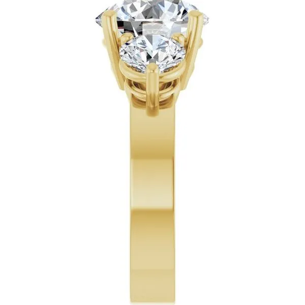 Three-Stone Engagement Ring Image 4 Northwood Jewelers Northwood, OH