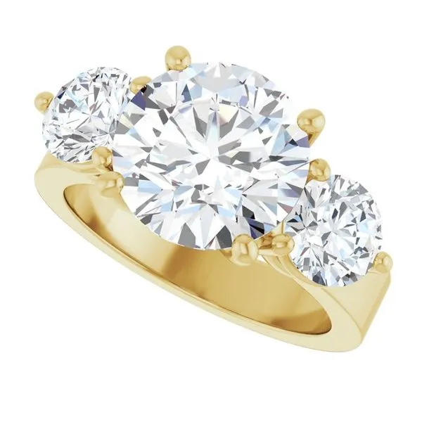 Three-Stone Engagement Ring Image 5 Northwood Jewelers Northwood, OH