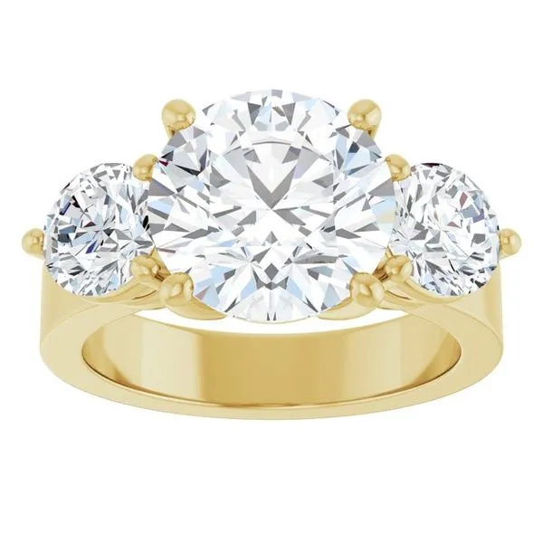 Three-Stone Engagement Ring Image 3 The Ring Austin Round Rock, TX