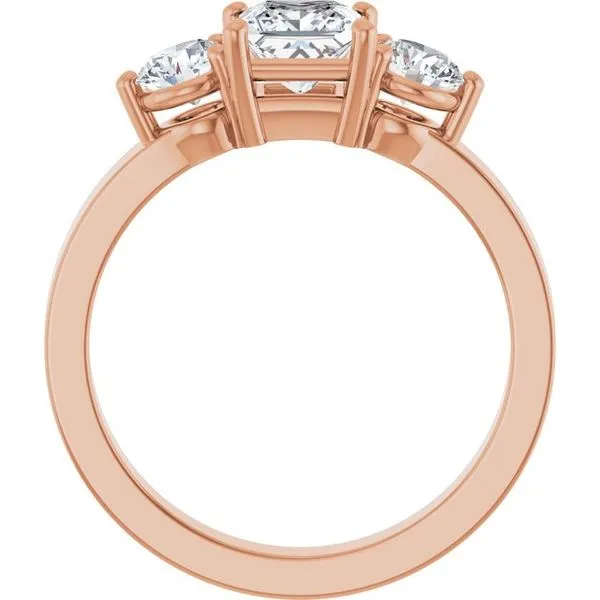 Three-Stone Engagement Ring Image 2 Arezzo Jewelers Elmwood Park, IL