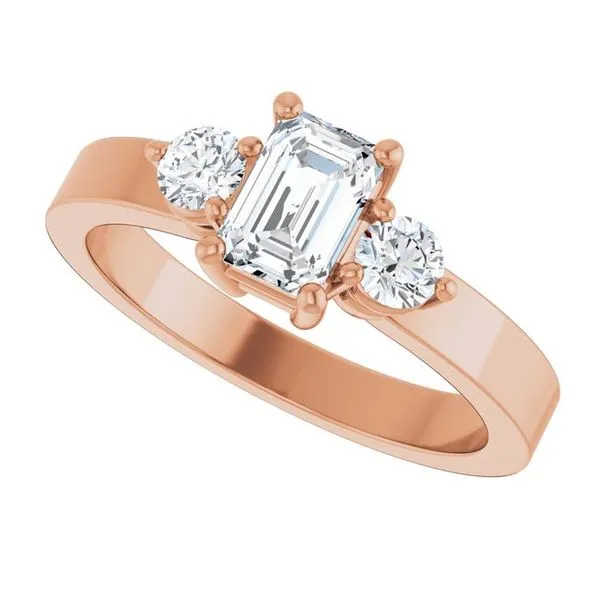 Three-Stone Engagement Ring Image 5 Northwood Jewelers Northwood, OH