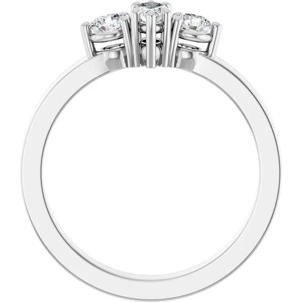 Three-Stone Engagement Ring Image 2 Northwood Jewelers Northwood, OH