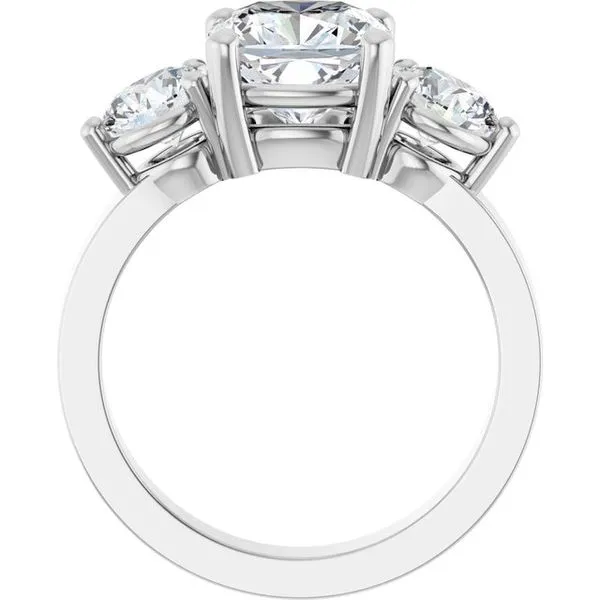 Three-Stone Engagement Ring Image 2 Collard Jewelers League City, TX