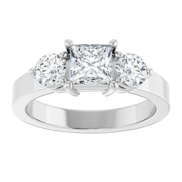 Three-Stone Engagement Ring Image 3 The Ring Austin Round Rock, TX