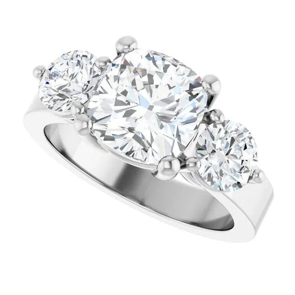 Three-Stone Engagement Ring Image 5 Jimmy Smith Jewelers Decatur, AL