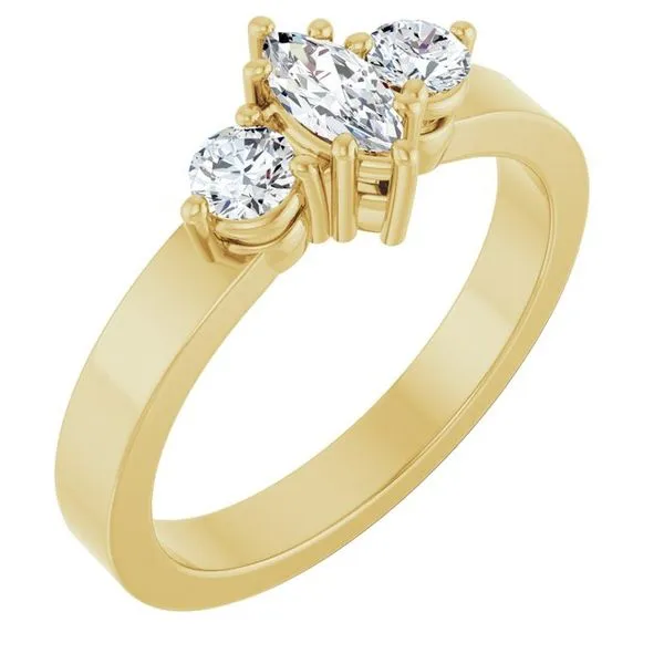 Three-Stone Engagement Ring Northwood Jewelers Northwood, OH