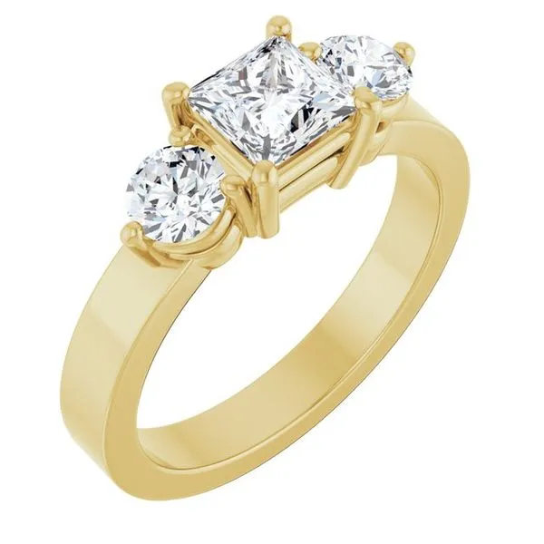 Three-Stone Engagement Ring Northwood Jewelers Northwood, OH