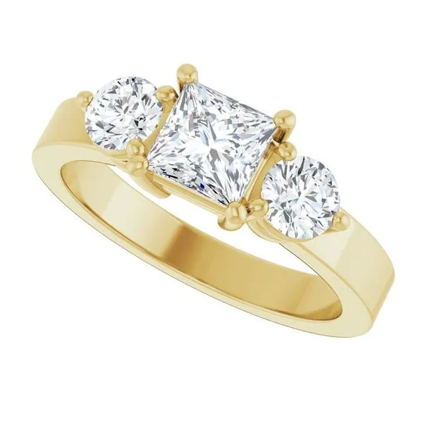 Three-Stone Engagement Ring Image 5 The Ring Austin Round Rock, TX