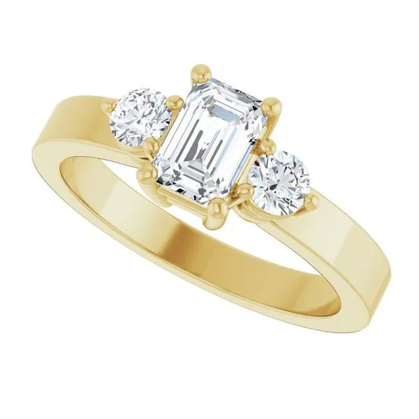 Three-Stone Engagement Ring Image 5 Raleigh Diamond Fine Jewelry Raleigh, NC
