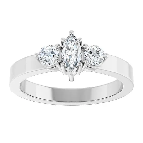 Three-Stone Engagement Ring Image 3 Rox Atlanta Jewelers Decatur, GA