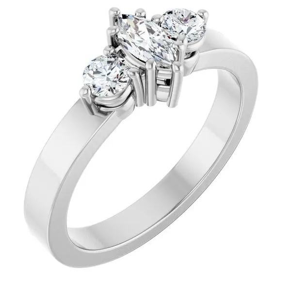 Three-Stone Engagement Ring Mark Jewellers La Crosse, WI