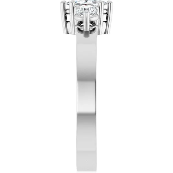 Three-Stone Engagement Ring Image 4 Clater Jewelers Louisville, KY