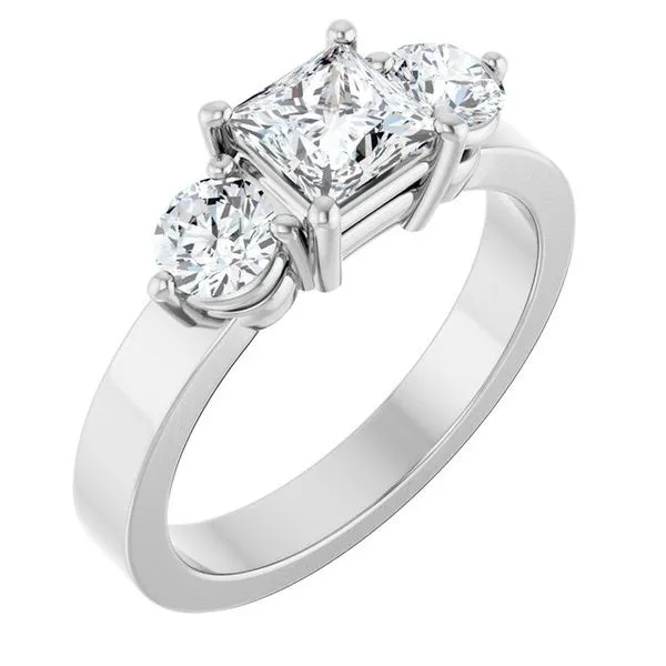 Three-Stone Engagement Ring Northwood Jewelers Northwood, OH