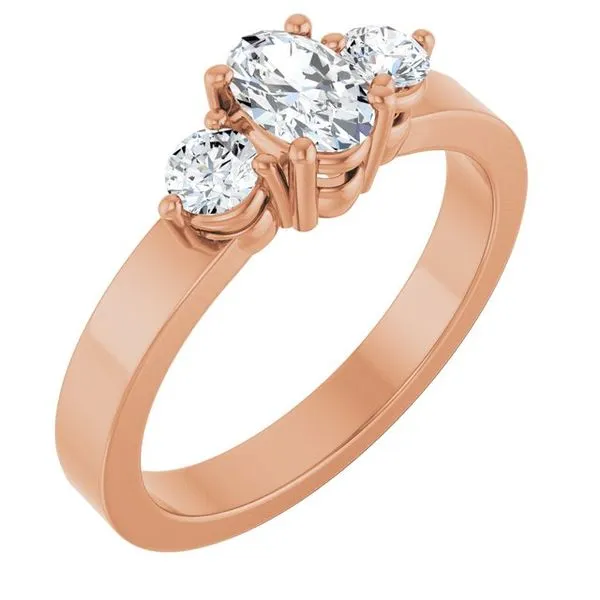 Three-Stone Engagement Ring Clater Jewelers Louisville, KY